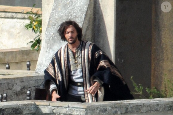 Exclusif - Jack Huston - Tournage du film "Ben Hur" en Italie le 4 février 2015.