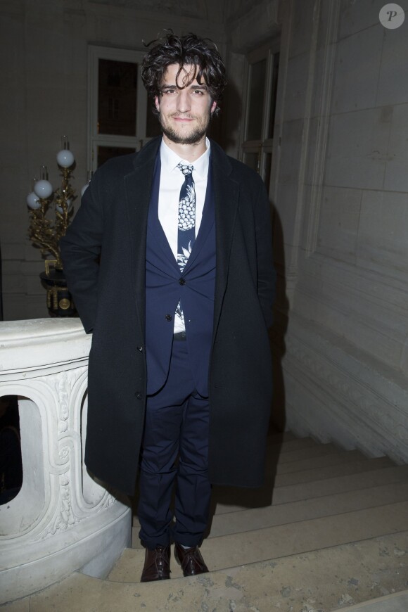 Louis Garrel - Défilé Valentino (collection homme automne-hiver 2016-2017) à l'hôtel Salomon de Rothschild. Paris, le 20 janvier 2016.