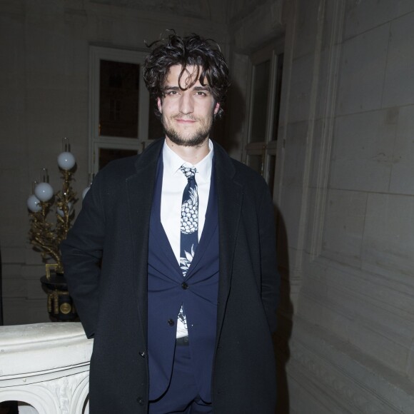 Louis Garrel - Défilé Valentino (collection homme automne-hiver 2016-2017) à l'hôtel Salomon de Rothschild. Paris, le 20 janvier 2016.