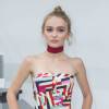 Lily-Rose Depp - Photocall au défilé de mode "Chanel", collection prêt-à-porter printemps-été 2016, au Grand Palais à Paris le 6 Octobre 2015