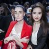 Erin O'Connor et Liu Yifei au défilé haute couture Christian Dior printemps-été 2016 au musée Rodin à Paris, le 25 janvier 2016. ©Olivier Borde/Bestimage
