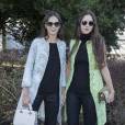 Viola Arrivabene et sa soeur Vera Arrivabene - Arrivées au défilé Haute Couture Christian Dior printemps-été 2016 au musée Rodin à Paris, le 25 janvier 2016. ©Olivier Borde/Bestimage
