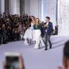 Les créateurs Tamara Ralph et Michael Russo - Défilé Ralph & Russo (collection Haute Couture printemps-été 2016) au Pavillon Cambon. Paris, le 25 janvier 2016.