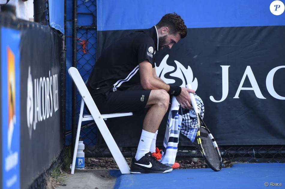 Benoit Paire Elimine Au Premier Tour De L Open D Australie Le 18 Janvier 2016 Au Melbourne Park De Melbourne Purepeople