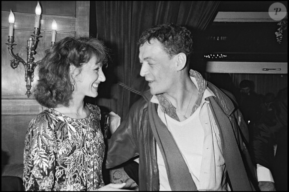 Nathalie Baye et Philippe Léotard lors des César en 1983