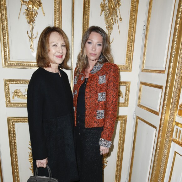 Nathalie Baye et sa fille Laura Smet - Soirée des "Révélations César 2015" à l'hôtel Meurice à Paris le 12 janvier 2015.