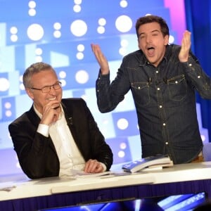 Exclusif - Laurent Ruquier et Marc-Antoine Le Bret - Marc-Antoine Le Bret sur le plateau de "On n'est pas couché" de Laurent Ruquier sur France 2 à Paris le 21 décembre 2015. © Veeren/Bestimage