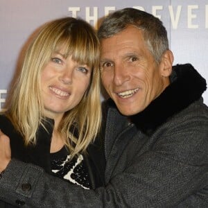 Nagui et sa femme Melanie Page - Avant-première du film "The Revenant" au Grand Rex à Paris, le 18 janvier 2016.