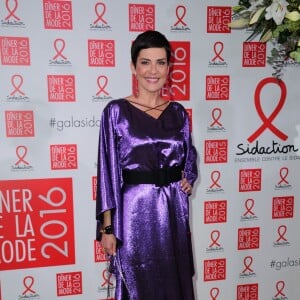 Cristina Cordula - Dîner de la mode 2016 pour le Sidaction au pavillon d'Armenonville à Paris, le 28 janvier 2016.