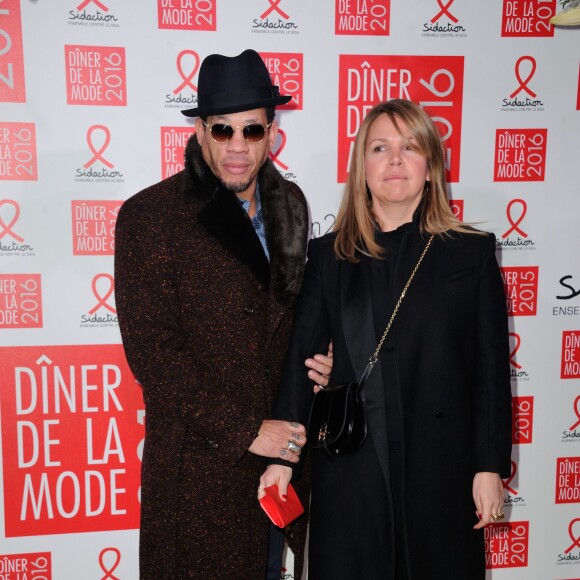 JoeyStarr - Dîner de la mode 2016 pour le Sidaction au pavillon d'Armenonville à Paris, le 28 janvier 2016.