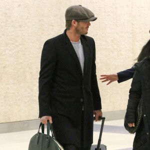 David Beckham à New York, le 26 janvier 2016.