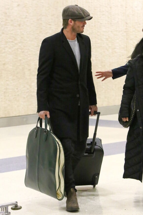 David Beckham à New York, le 26 janvier 2016.