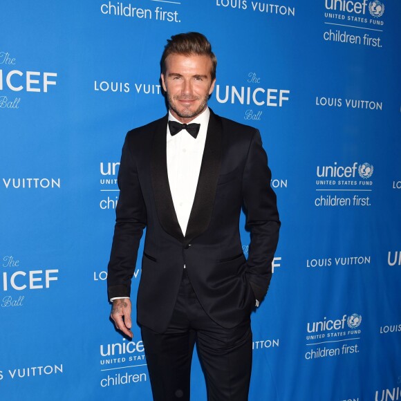 David Beckham - 6ème soirée de gala biannuel UNICEF Ball 2016, en partenariat avec Louis Vuitton, à l'hôtel Beverly Wilshire Four Seasons à Beverly Hills, le 12 janvier 2016.