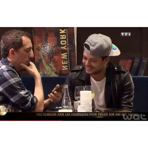 Gad Elmaleh et Kev Adams dans Les invisibles, le 29 janvier 2016 sur TF1.