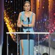 Brie Larson reçoit le prix de Meilleure Actrice (Room) aux 22e SAG Awards, au Shrine Auditorium. Los Angeles, le 30 janvier 2016.