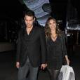 Kelly Brook et son petit ami Jeremy Parisi vont dîner au restaurant Ping Pong à Londres, le 11 novembre 2015.