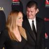 Mariah Carey et son compagnon James Packer - Célébrités arrivant à la soirée G'Day à Los Angeles le 28 janvier 2016. © CPA / BESTIMAGE