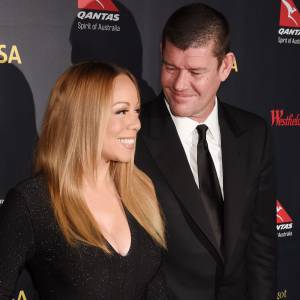 Mariah Carey et son compagnon James Packer - Célébrités arrivant à la soirée G'Day à Los Angeles le 28 janvier 2016. © CPA / BESTIMAGE