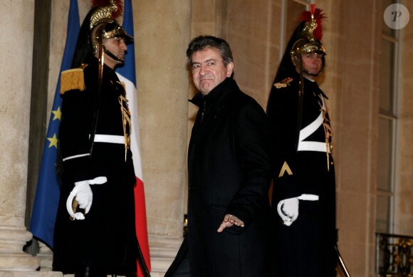 Jean-Luc Mélanchon au dîner d'état donné en l'honneur du président cubain Raul Castro au palais de l'Elysée à Paris, le 1er février 2016. ©Dominique Jacovides/Bestimage