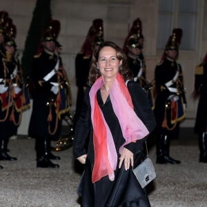 Ségolène Royal au dîner d'état donné en l'honneur du président cubain Raul Castro au palais de l'Elysée à Paris, le 1er février 2016. ©Dominique Jacovides/Bestimage