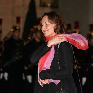 Ségolène Royal au dîner d'état donné en l'honneur du président cubain Raul Castro au palais de l'Elysée à Paris, le 1er février 2016. ©Dominique Jacovides/Bestimage