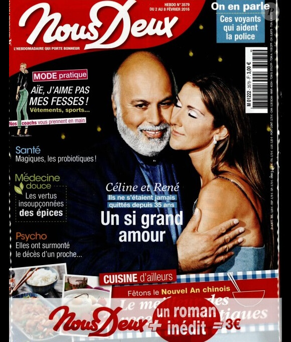 Magazine Nous Deux en kiosques le 2 février 2016.