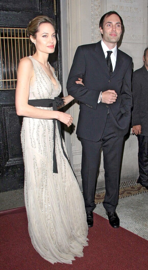 Angelina Jolie et son frère James Haven Voight à New York, le 24 octobre 2005.