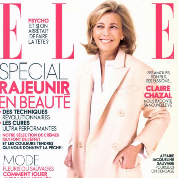 Claire Chazal en couverture de ELLE