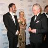 Kylie Minogue et son compagnon Joshua Sasse, le prince Charles, prince de Galles - Le prince Charles, prince de Galles assiste au dîner de gala "Prince's Trust Invest in Futures" à Londres le 4 février 2016.  Kylie Minogue and Prince Charles, Prince of Wales attend a pre-dinner reception for the Prince's Trust Invest in Futures Gala Dinner at The Old Billingsgate on February 4, 2016 in London, England. The dinner saw the financial community come together to raise vital funds for the youth charity which helps disadvantaged children turn their lives around04/02/2016 - Londres