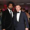 David Haye et Luke Evans - Le prince Charles, prince de Galles assiste au dîner de gala "Prince's Trust Invest in Futures" à Londres le 4 février 2016.  Kylie Minogue and Prince Charles, Prince of Wales attend a pre-dinner reception for the Prince's Trust Invest in Futures Gala Dinner at The Old Billingsgate on February 4, 2016 in London, England. The dinner saw the financial community come together to raise vital funds for the youth charity which helps disadvantaged children turn their lives around04/02/2016 - Londres