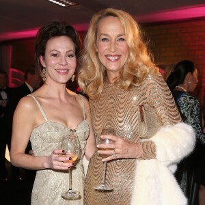 Helen McCrory et Jerry Hall - Le prince Charles, prince de Galles assiste au dîner de gala "Prince's Trust Invest in Futures" à Londres le 4 février 2016.  Kylie Minogue and Prince Charles, Prince of Wales attend a pre-dinner reception for the Prince's Trust Invest in Futures Gala Dinner at The Old Billingsgate on February 4, 2016 in London, England. The dinner saw the financial community come together to raise vital funds for the youth charity which helps disadvantaged children turn their lives around04/02/2016 - Londres