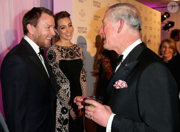 Jacqui Ainsley avec son mari Guy Ritchie, le prince Charles, prince de Galles - Le prince Charles, prince de Galles assiste au dîner de gala "Prince's Trust Invest in Futures" à Londres le 4 février 2016.  Kylie Minogue and Prince Charles, Prince of Wales attend a pre-dinner reception for the Prince's Trust Invest in Futures Gala Dinner at The Old Billingsgate on February 4, 2016 in London, England. The dinner saw the financial community come together to raise vital funds for the youth charity which helps disadvantaged children turn their lives around04/02/2016 - Londres