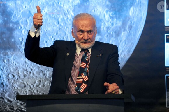 Buzz Aldrin au Technik Museum à Speyer. Le 4 octobre 2014
