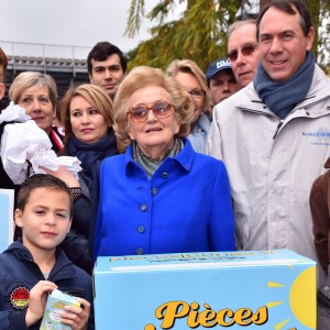 Bernadette Chirac, Conseillère générale de la Corrèze, participe à l'opération des Pièces Jaunes à Nice le 6 février 2016. © Bruno Bebert