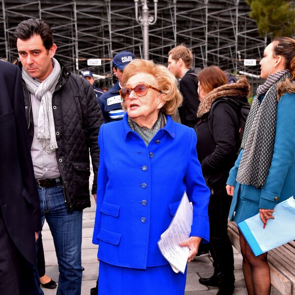 Bernadette Chirac, Conseillère générale de la Corrèze, participe à l'opération des Pièces Jaunes à Nice le 6 février 2016. © Bruno Bebert