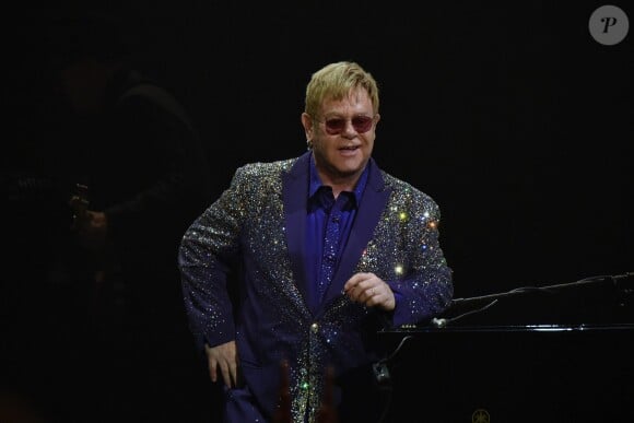 Sir Elton John en concert à Sydney. Le 19 décembre 2015.