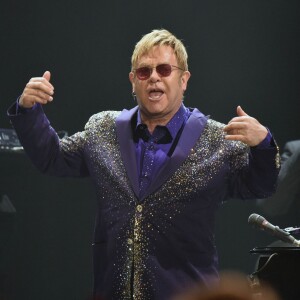 Elton John en concert à Sydney (Australie). Le 19 décembre 2015.