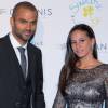 Tony Parker et sa femme Axelle lors du "Par Coeur Gala" à Lyon le 25 septembre 2014
