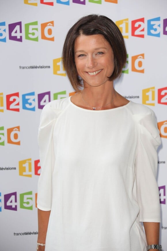 Carole Gaessler - Conférence de presse de rentrée de France Télévisions en 2012.