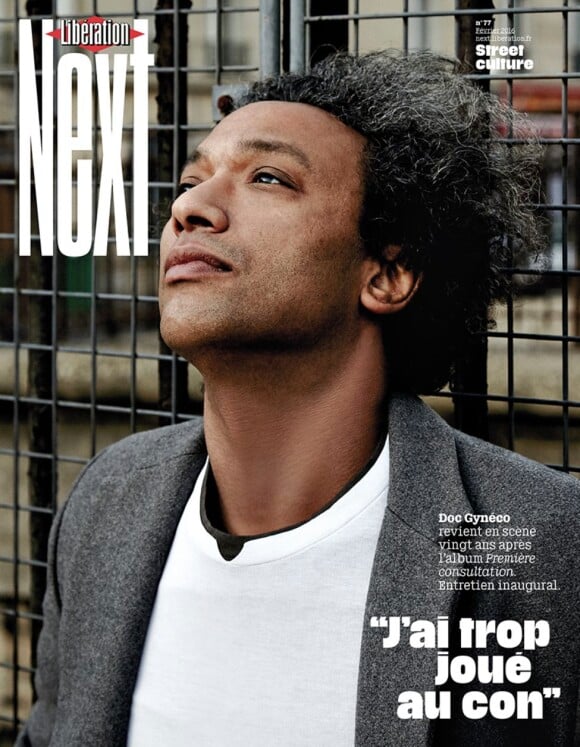 Doc Gynéco en couverture de "Next", le supplément de "Libération" en kiosques le 6 février 2016.