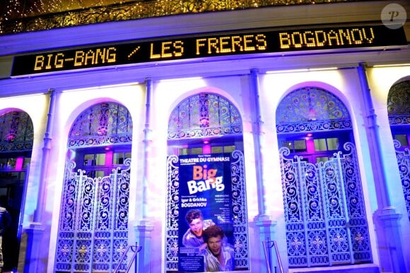 Générale de la pièce "Big Bang" de Igor et Grichka Bogdanov au théâtre du Gymnase à Paris le 8 février 2016. © Veeren/Bestimage