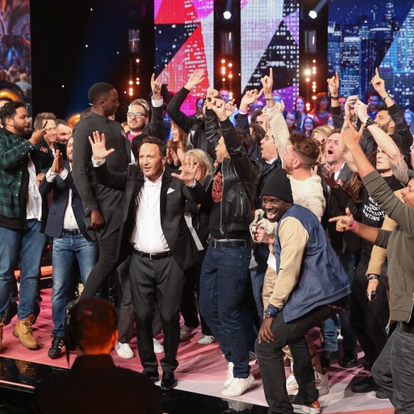 Arthur, Inna Modja, Omar Sy, Rayane Bensetti, Titoff, Daphné Bürki, Baptiste Giabiconi, Sylvie Tellier, Vitaa, Laury Thilleman, François-Xavier Demaison, Virginie Hocq, Moundir, Gil Alma, Malik Bentalha, Norbert Tarayre, Nadège Beausson-Diagne, Vincent Desagant, Christophe Beaugrand, Roschdy Zem, Ariane Brodier, Jean-Paul Rouve, Cartman, Philippe Lacheau, Manu Lévy, Arnaud Ducret - "Vendredi tout est permis" sur TF1, le 5 février 2016.