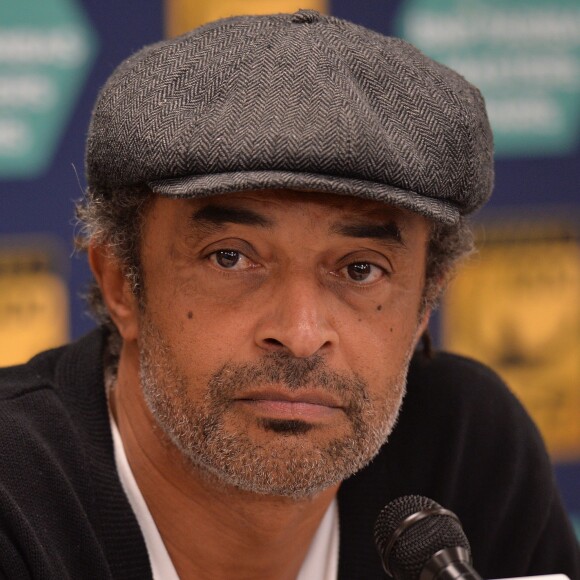 Yannick Noah, capitaine de l'équipe de France de Coupe Davis, lors d'une conférence de presse au AccorHotels Arena à Paris, le 2 novembre 2015. © Veeren / Bestimage