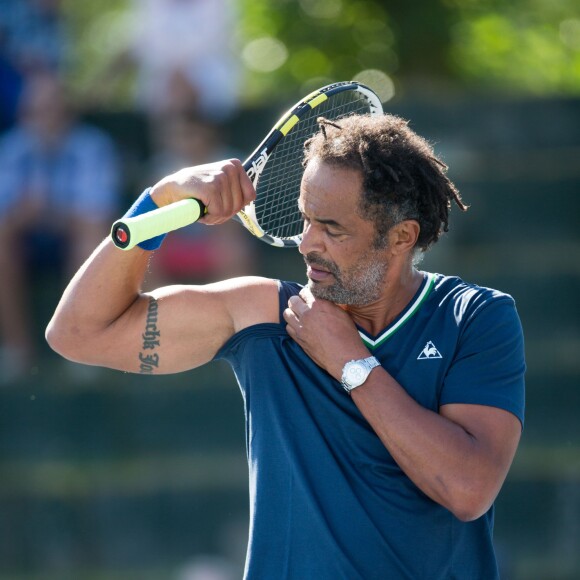 Yannick Noah lors de la sixième édition de l'Optima Open. Belgique, Knokke, 16 août, 2015.