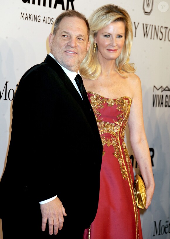 Harvey Weinstein et Sandra Lee lors de l'amfAR New York Gala au Cipriani Wall Street à New York City, le 10 février 2016.