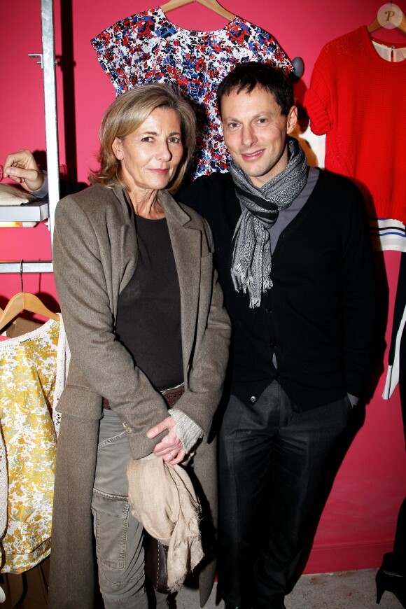 Claire Chazal et Marc-Olivier Fogiel - Le 9 février 2012, Rodier s'est invité chez Brand Bazar, rue de Sèvres, pour une soirée au cours de laquelle ont été présentées en avant-première les pièces imaginées pour Brand Bazar, ainsi que la collection automne-hiver 2012. 