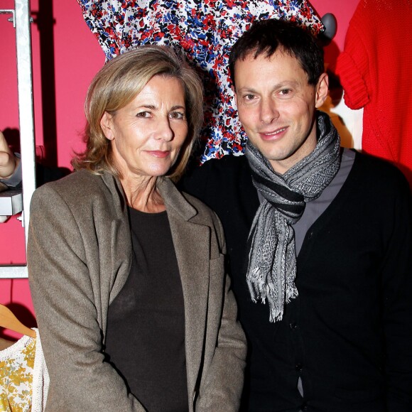Claire Chazal et Marc-Olivier Fogiel - Le 9 février 2012, Rodier s'est invité chez Brand Bazar, rue de Sèvres, pour une soirée au cours de laquelle ont été présentées en avant-première les pièces imaginées pour Brand Bazar, ainsi que la collection automne-hiver 2012. 