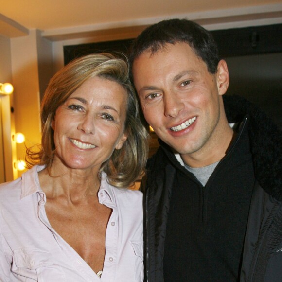 Claire Chazal et Marc-Olivier Fogiel - People au spectacle "Le journal d'Helen" au théâtre du Petit Montparnasse en 2008.