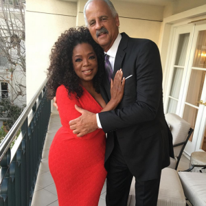 Oprah Winfrey et son mari lors du mariage de Liberty Ross et Jimmy Iovine. Photo publiée sur Instagram, le 14 février 2016.