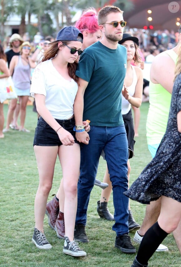 Robert Pattinson et Kristen Stewart au festival de musique de Coachella en Californie Indio, le 13 Avril 2013
